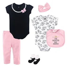 Hudson Baby Unisex Baby Cotton Layette Set, Princess, 3-6 Months
