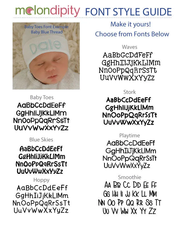 ilybean Striped Gray and White with White Pom Pom Newborn Boy Hospital Hat - Personalization Optional