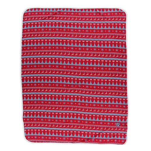 KicKee Pants Holiday Print Swaddling Blanket in Nordic Print