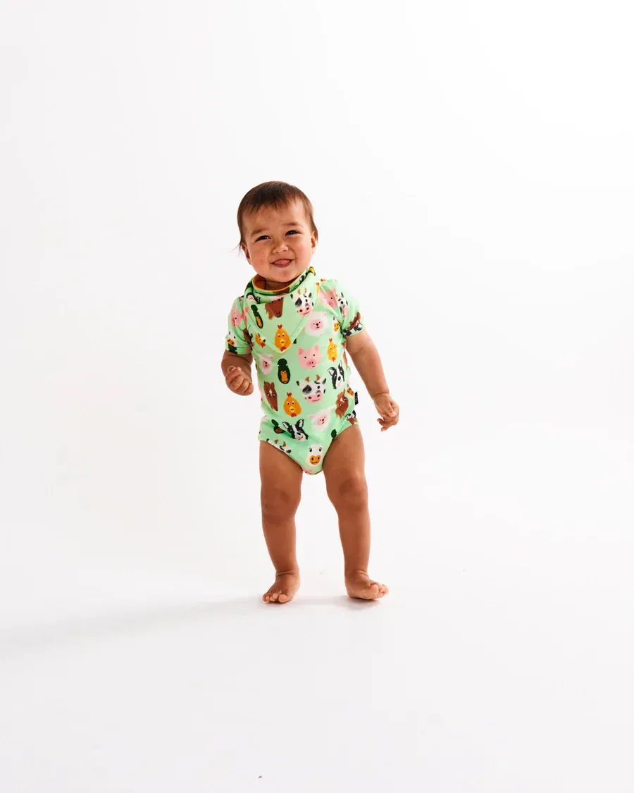 Kip & Co BABY | Farm friends Organic Short Sleeve Romper