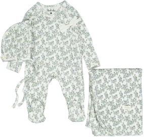 Ladida Slate Cherry Blossom Layette Set