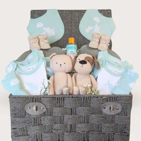 Large Twins Gifts Basket - Hello Little Ones