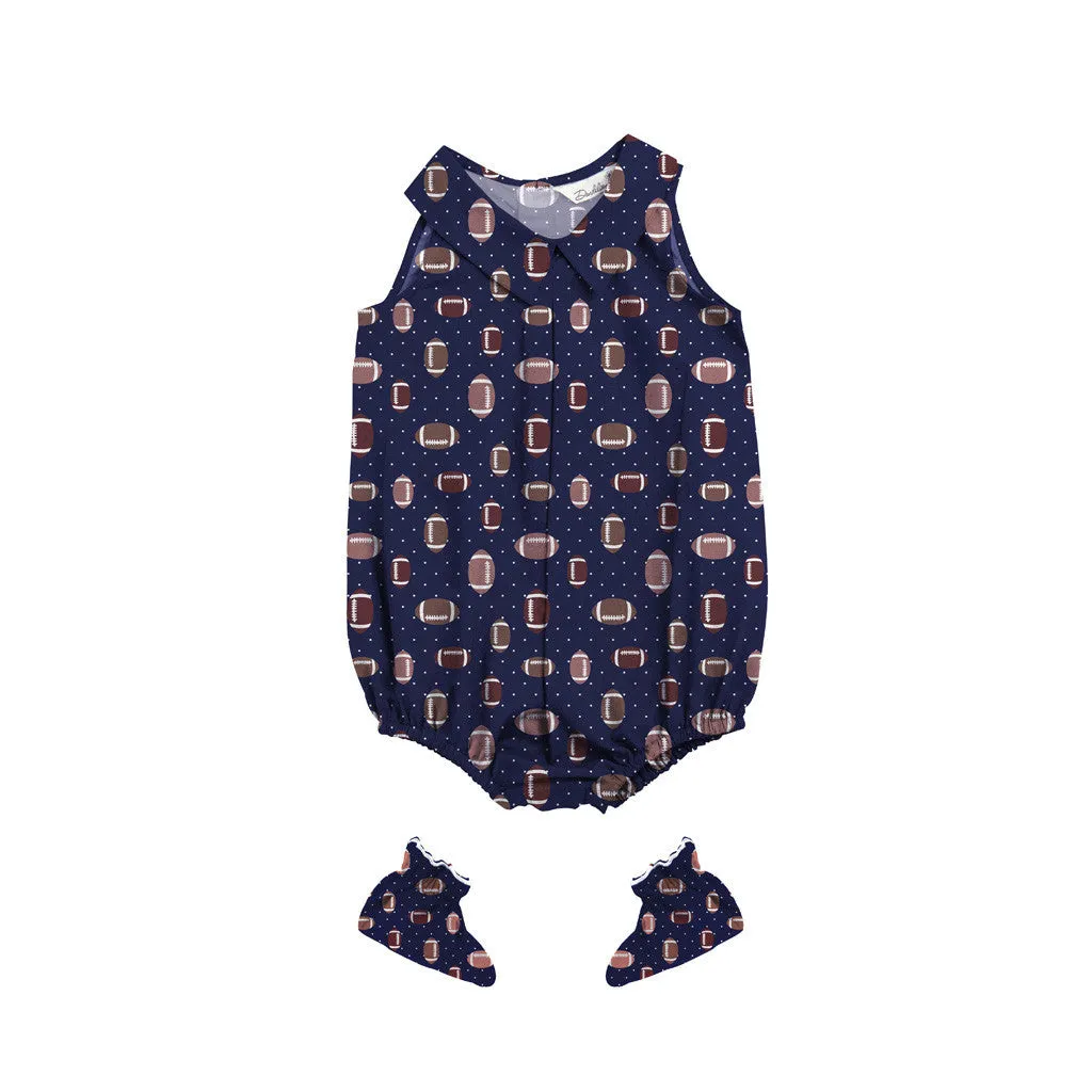 Layette Set with Baby Bodysuit & Booties <br> Baseball <br> <span style="font-size: 11px; font-family:Helvetica,Arial,sans-serif;">Can Be Personalised</span>