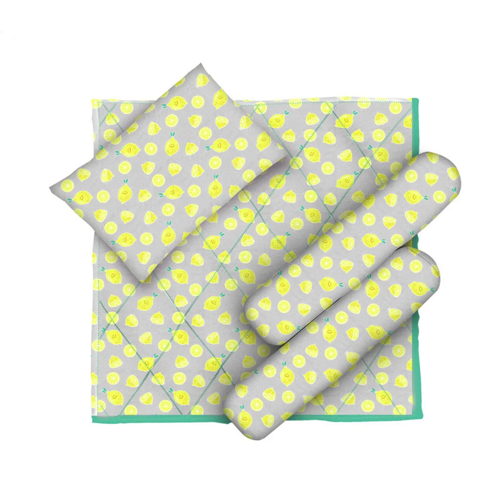 Layette Set with Long-Legged Romper <br> Lemons<br> <span style="font-size: 11px; font-family:Helvetica,Arial,sans-serif;">Can Be Personalised</span>