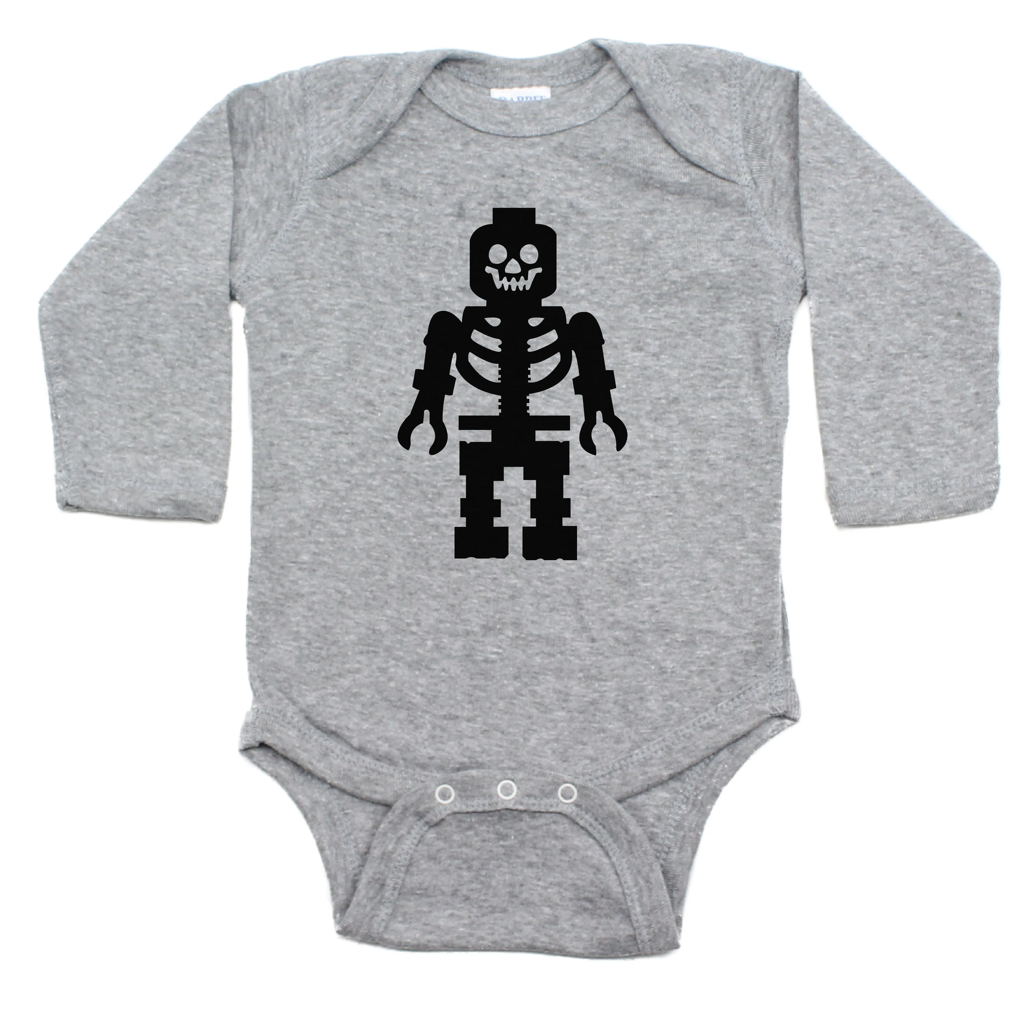 Lego Man Skeleton Long Sleeve Bodysuit
