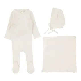 Lilette Cream Fine Pointelle Layette Set