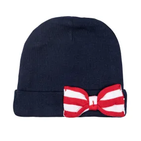 Mato & Hash Blanks - Baby Hat w/ Contrasting Bow