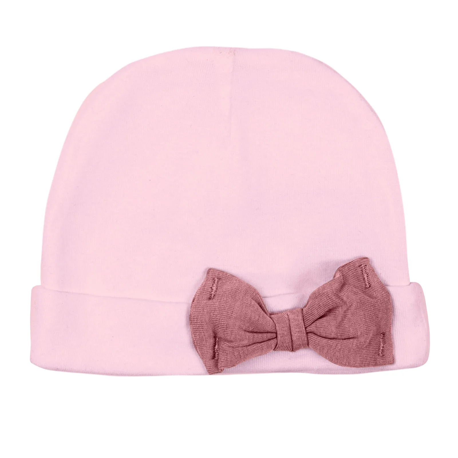 Mato & Hash Blanks - Baby Hat w/ Contrasting Bow