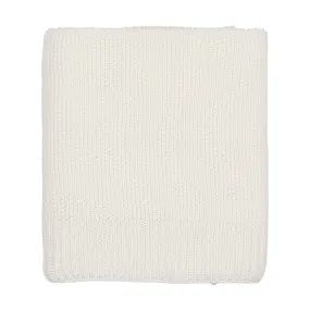 Mema Knit Cream Knitted Blanket