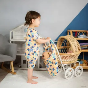 Monarch Bamboo Short Romper Bootysuit - Paddington Marmalade
