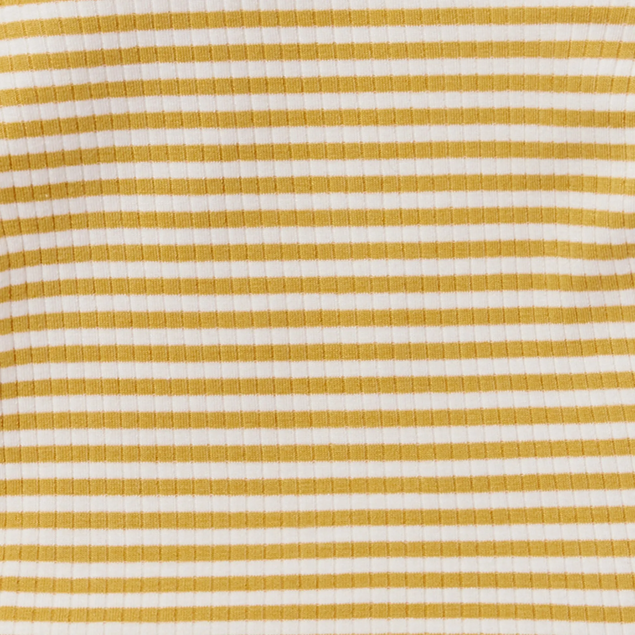Mustard Stripe Ribbed Clever Zip Sleepsuit