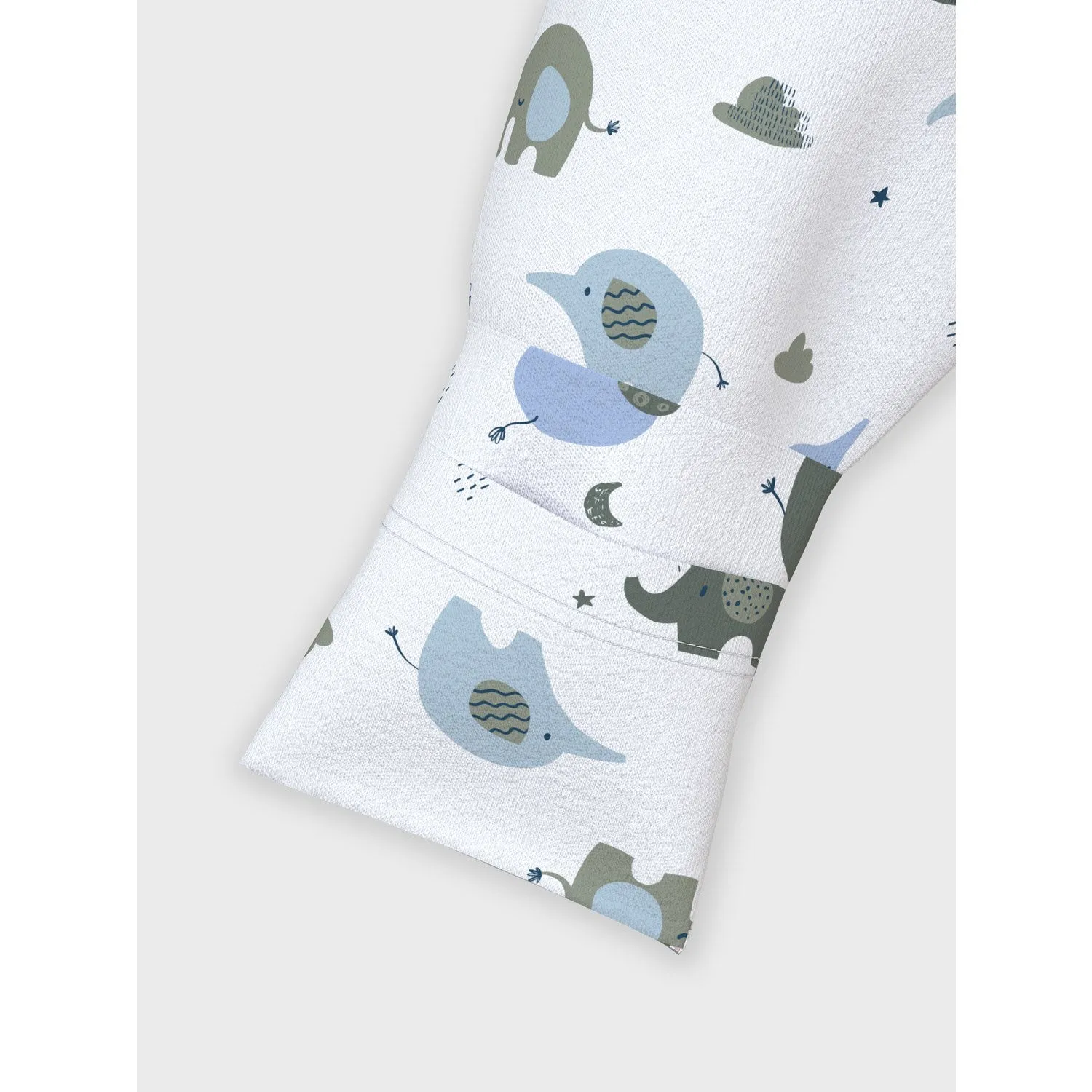 Name It undefined Blue Nightsuit 2-pack Zip Elephant Noos