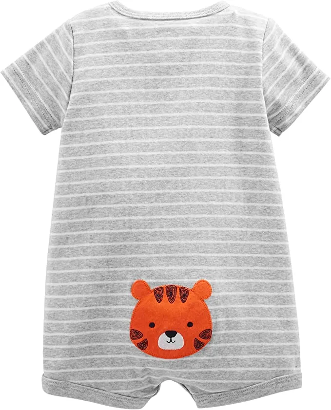 New Simple Joys by Carter's Baby Boys' 3-Pack Snap-up Rompers, Sz 3-6 Months! Great for summer!