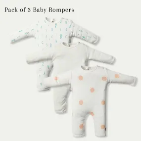 Newborn Baby Romper Bodysuit (ABC, Sun, Banana)