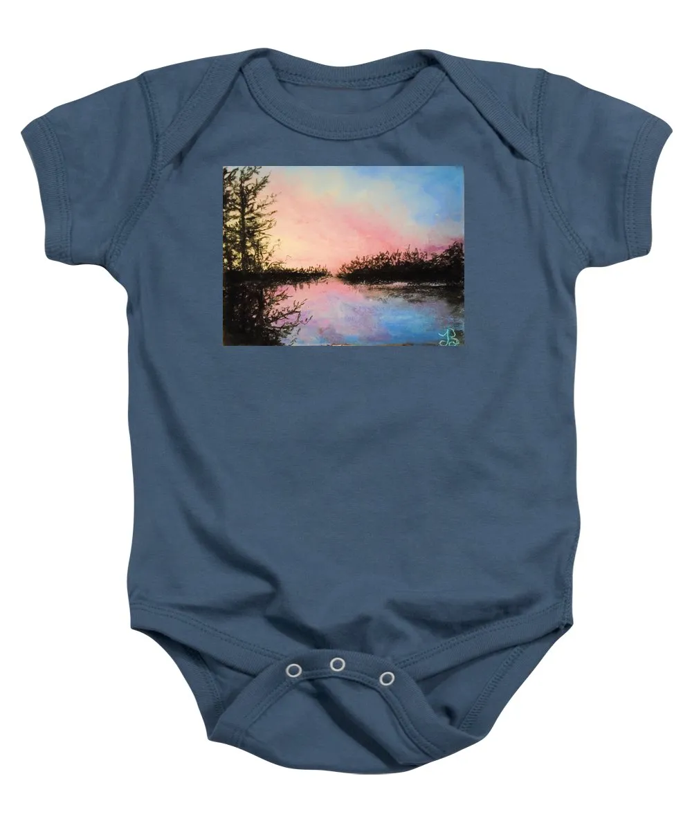 Night Streams in Sunset Dreams  - Baby Onesie