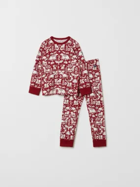 Nordic Christmas Print Kids Pyjamas
