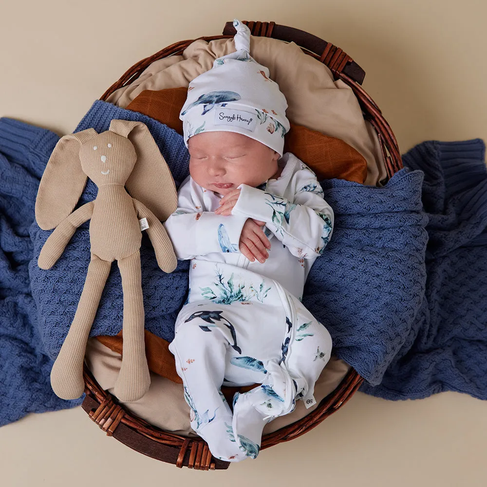 Ocean Organic Snuggle Sleepsuit Zip Footie