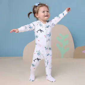 Ocean Organic Snuggle Sleepsuit Zip Footie