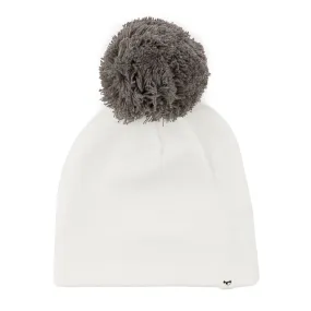 oh baby! Pom Hat - Charcoal on Cream