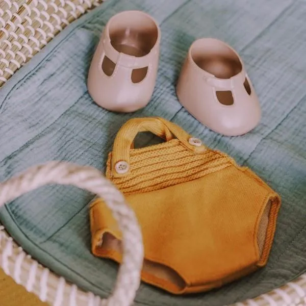 Olli Ella | Dinkum Doll Romper | Mustard