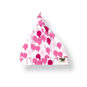 Organic Baby Beanie - Pink Balloons
