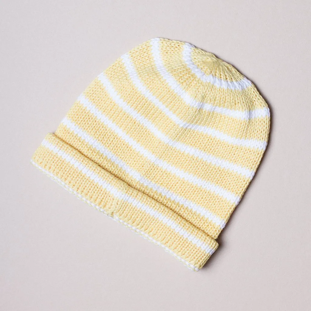 Organic Baby Hats, Handmade in Stripe Colors