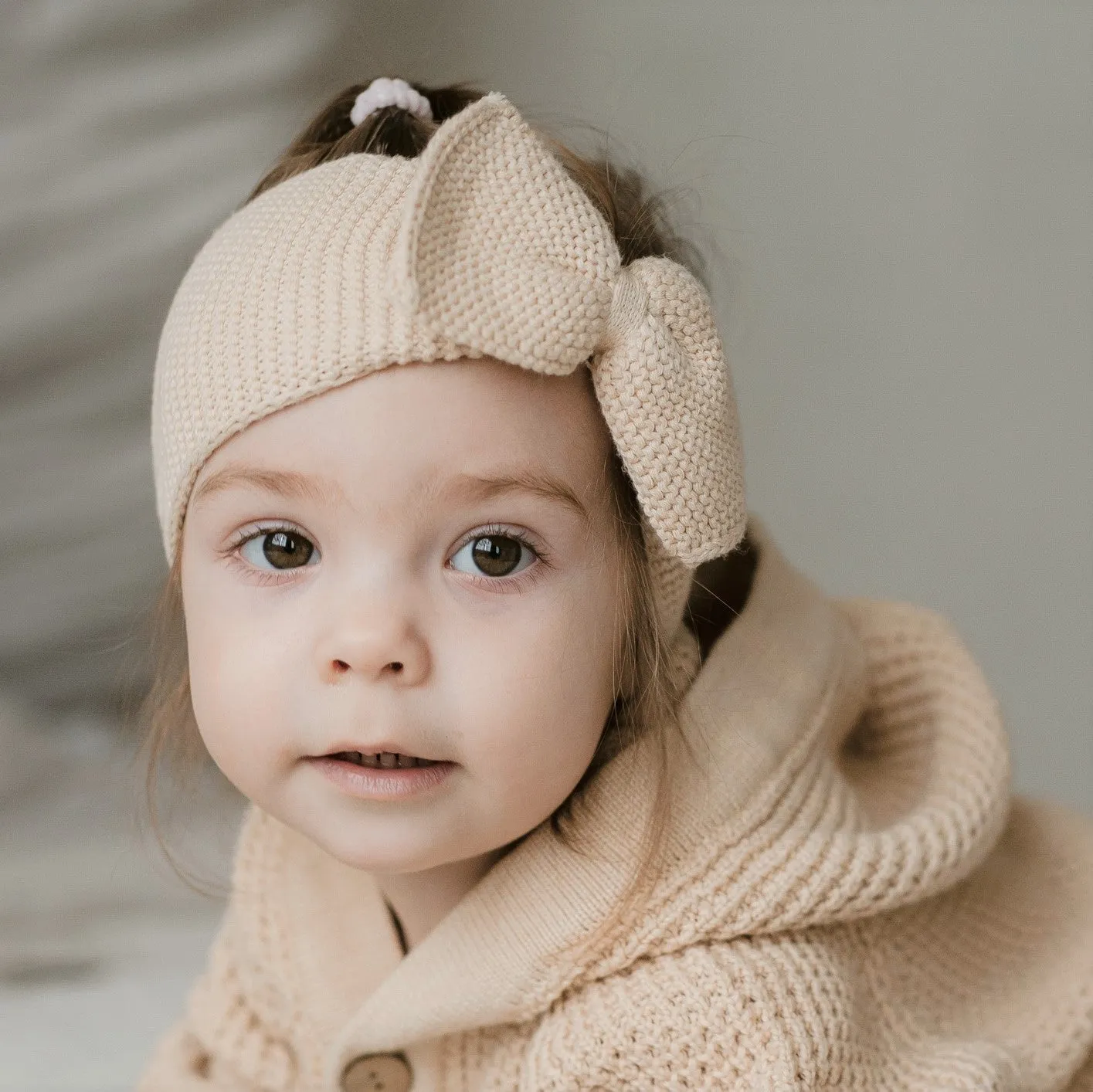 Organic Baby Headbands | Knitted Newborn Bows | Cute & Soft Baby Accessories