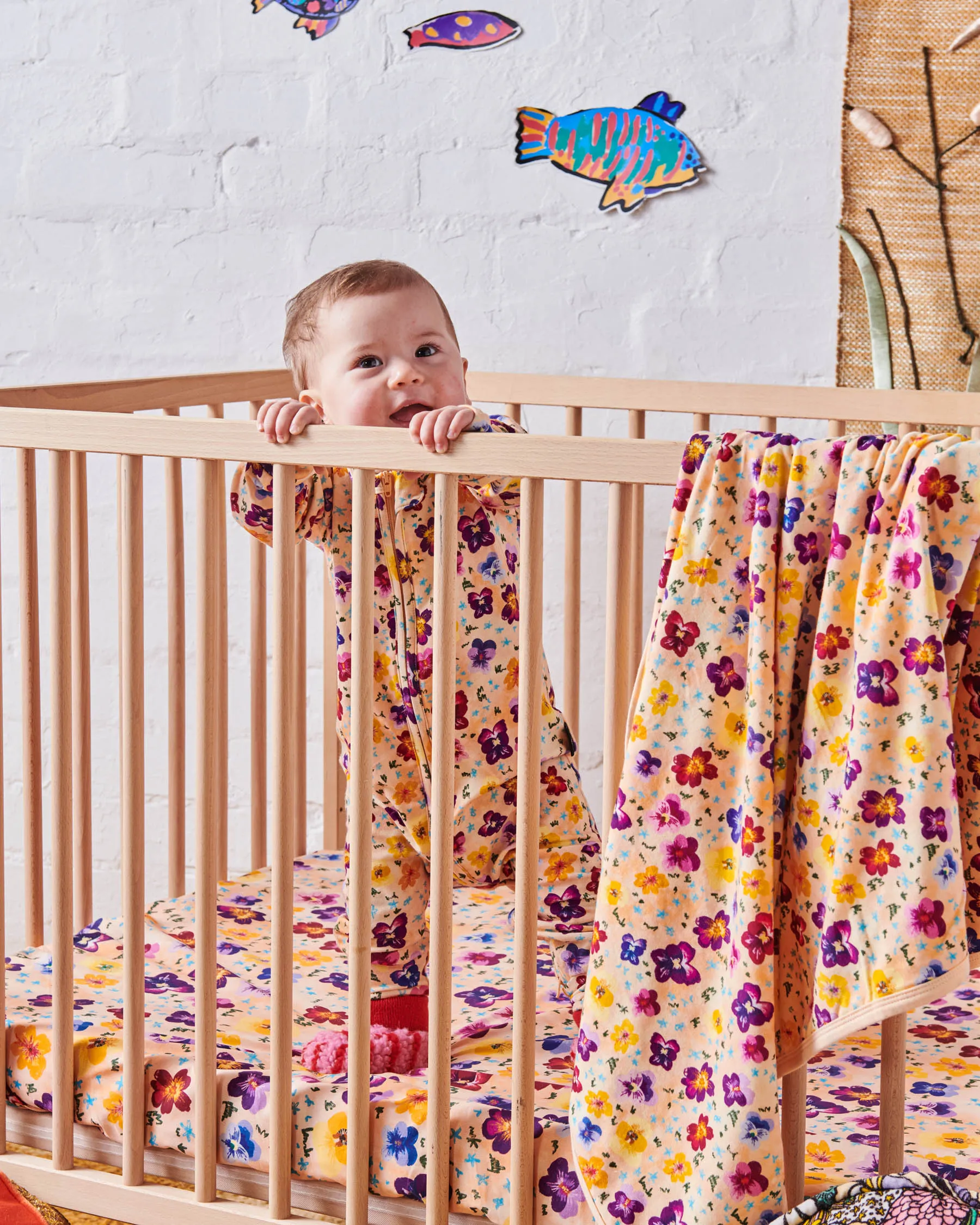 Pansy Organic Long Sleeve Zip Romper