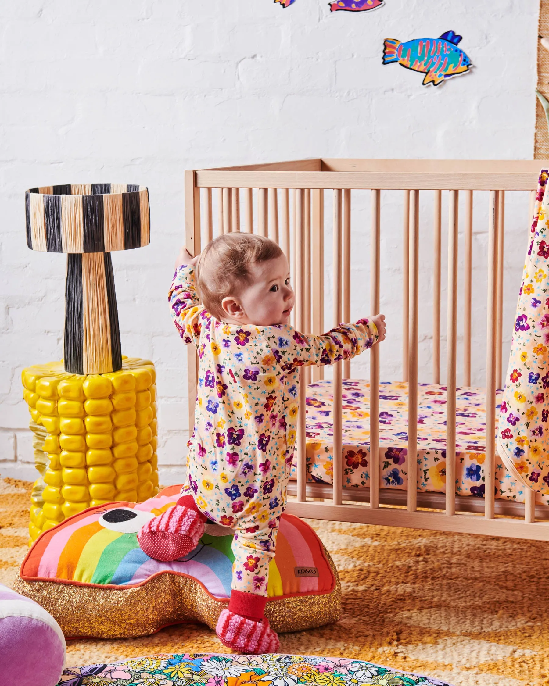 Pansy Organic Long Sleeve Zip Romper
