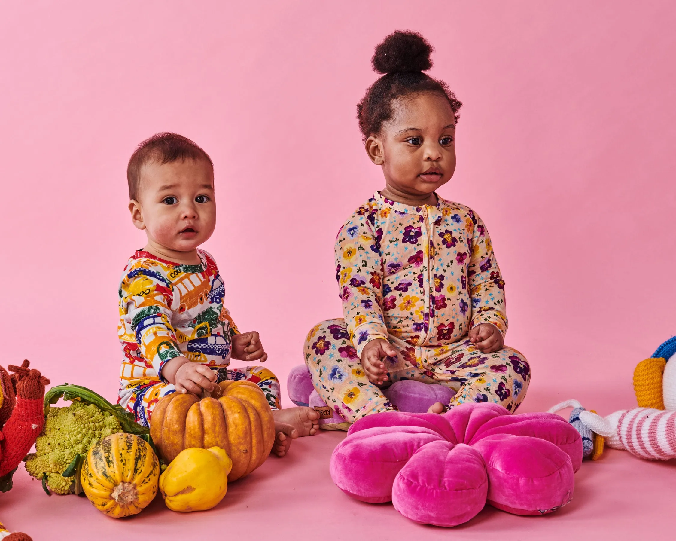 Pansy Organic Long Sleeve Zip Romper