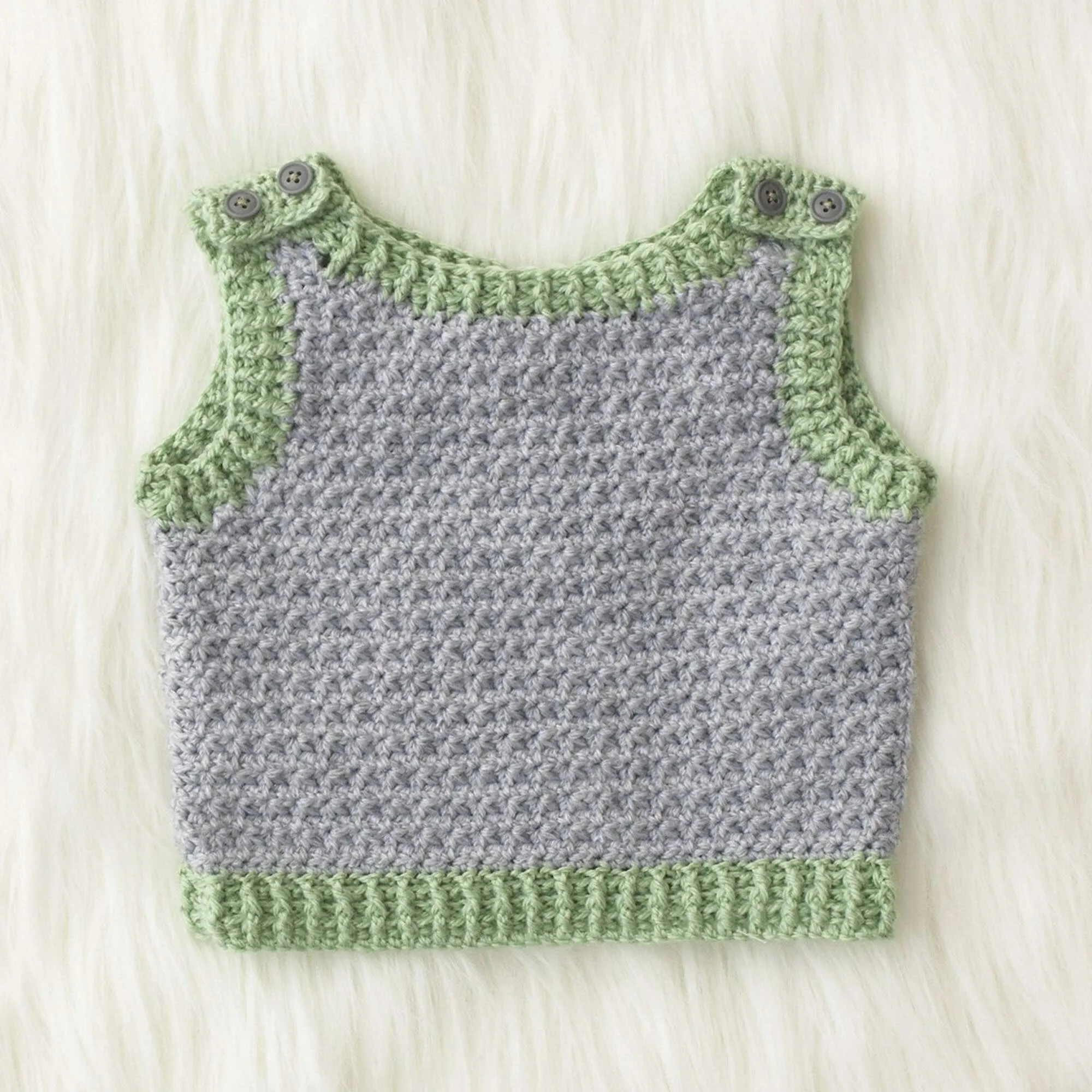 Patons Crochet Elfin Hat And Vest Set