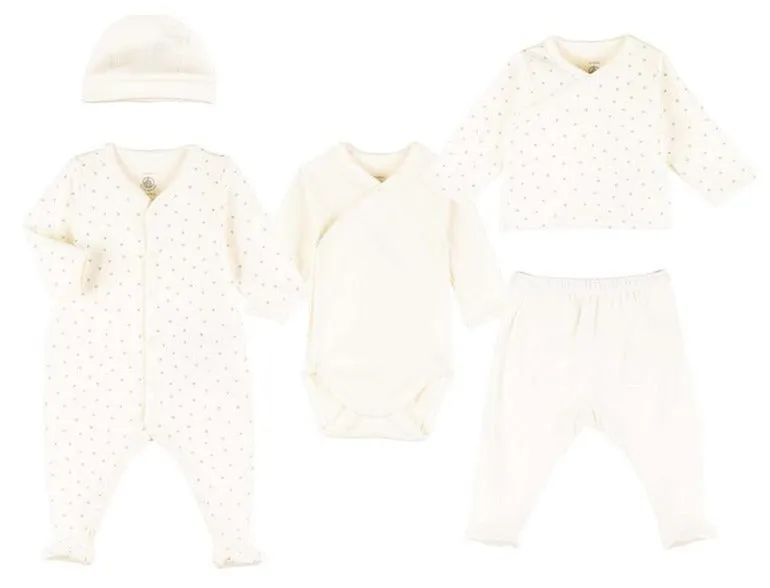Petit Bateau Baby Boy 5PC Newborn Set