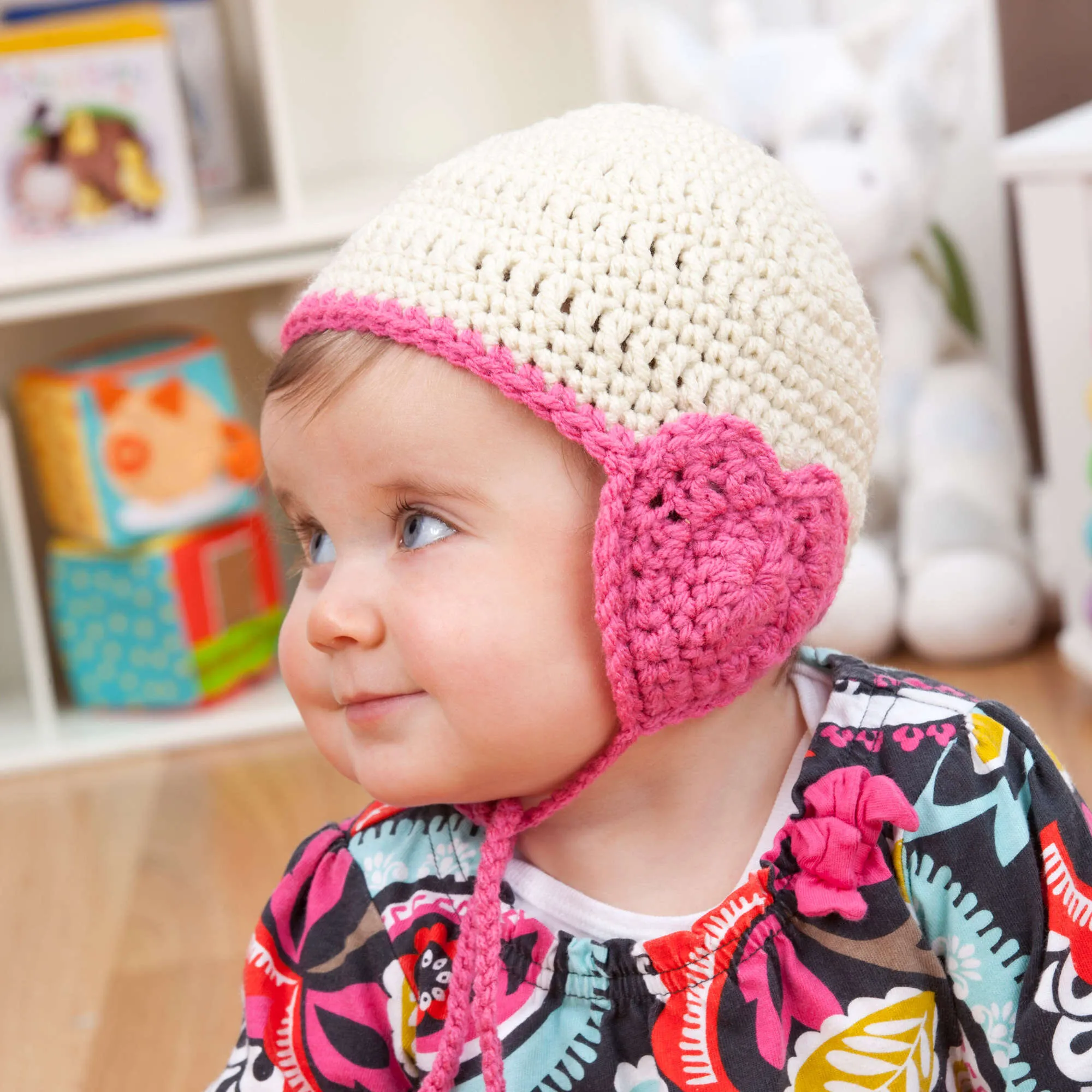 Red Heart Crochet Lovey Hat For Baby