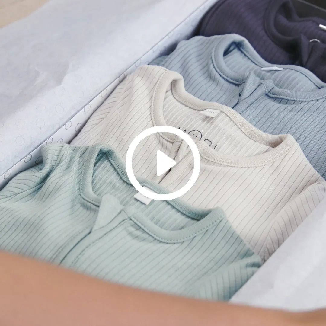 Ribbed Clever Zip Sleepsuit 4 Pack