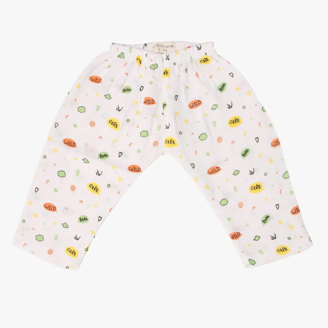 Roar in the Woods (Pack of 2) - Muslin Sleep Suit for babies and kids (Unisex)