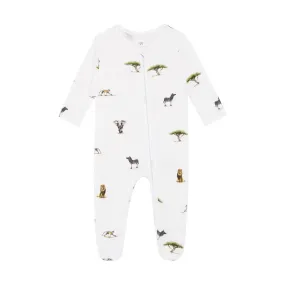 Rosa & Blue Sleepsuit - Safari