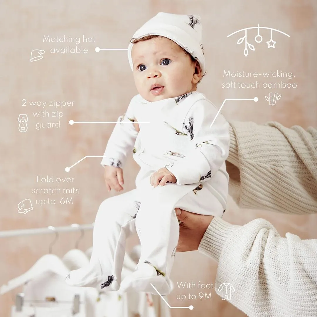 Rosa & Blue Sleepsuit - Safari