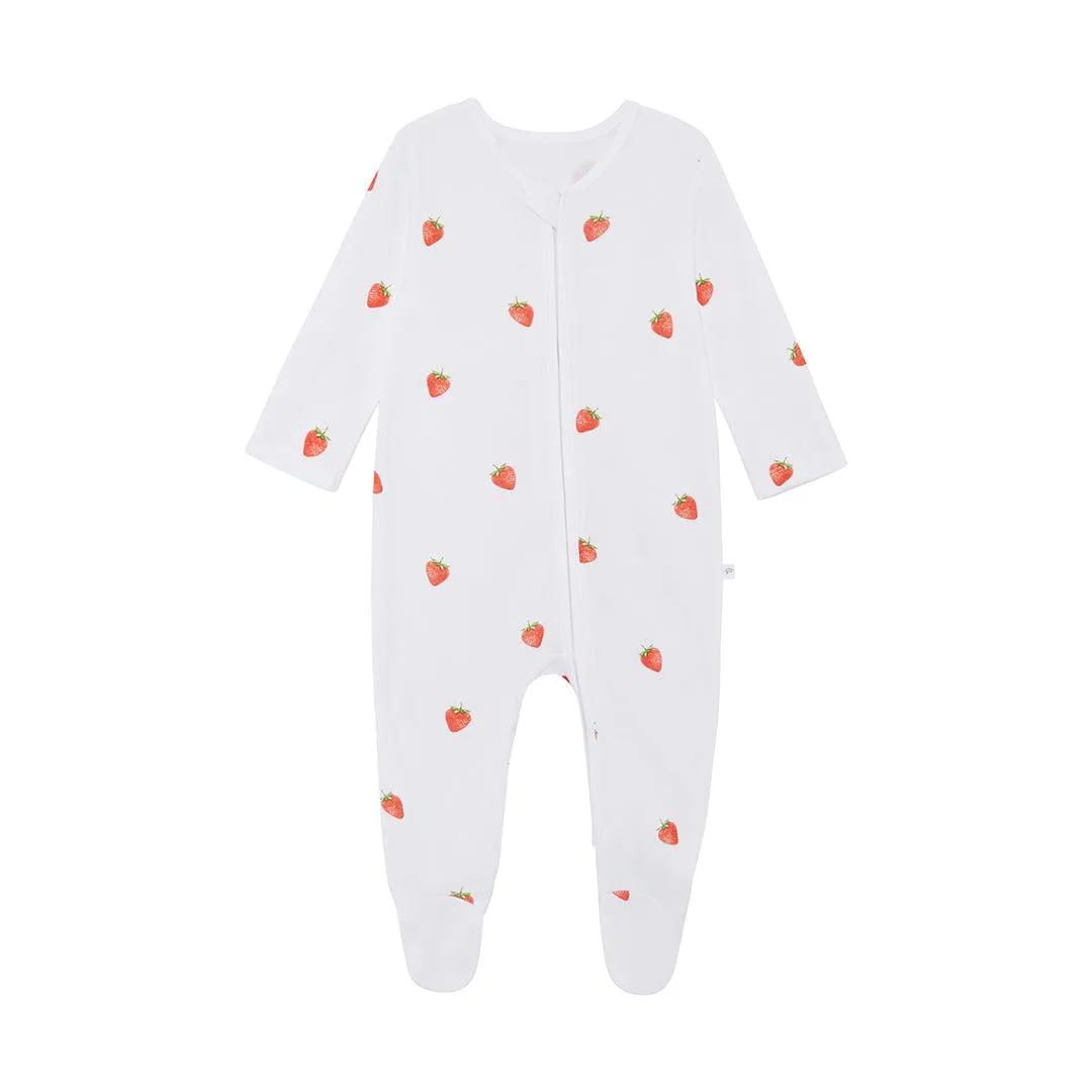 Rosa & Blue Sleepsuit - Strawberry