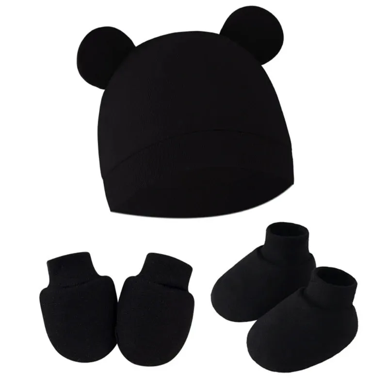 ROSWHEEL Baby Winter Hats With Ear Flaps Socks and Gloves