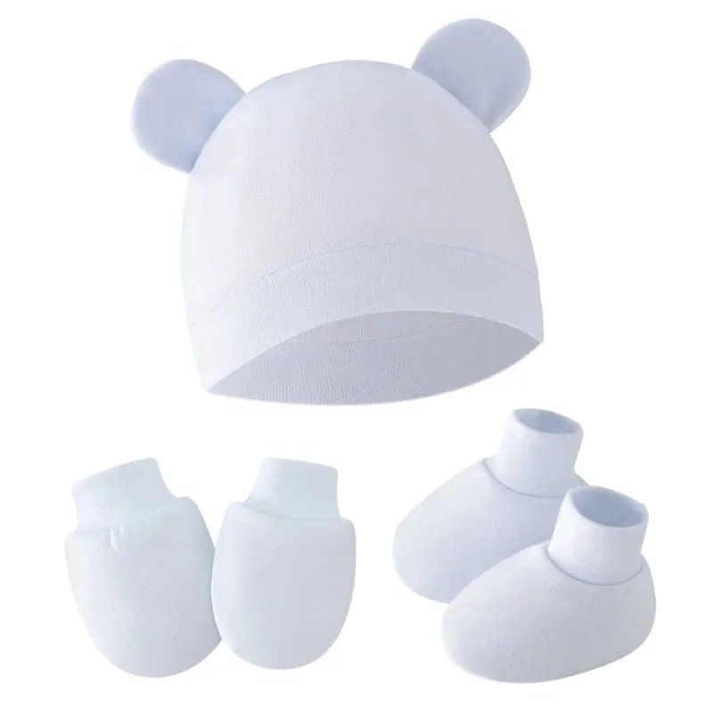 ROSWHEEL Baby Winter Hats With Ear Flaps Socks and Gloves