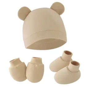 ROSWHEEL Baby Winter Hats With Ear Flaps Socks and Gloves