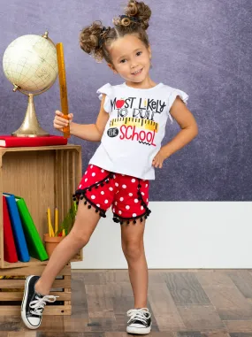 Rule the School Pom Pom Short Set