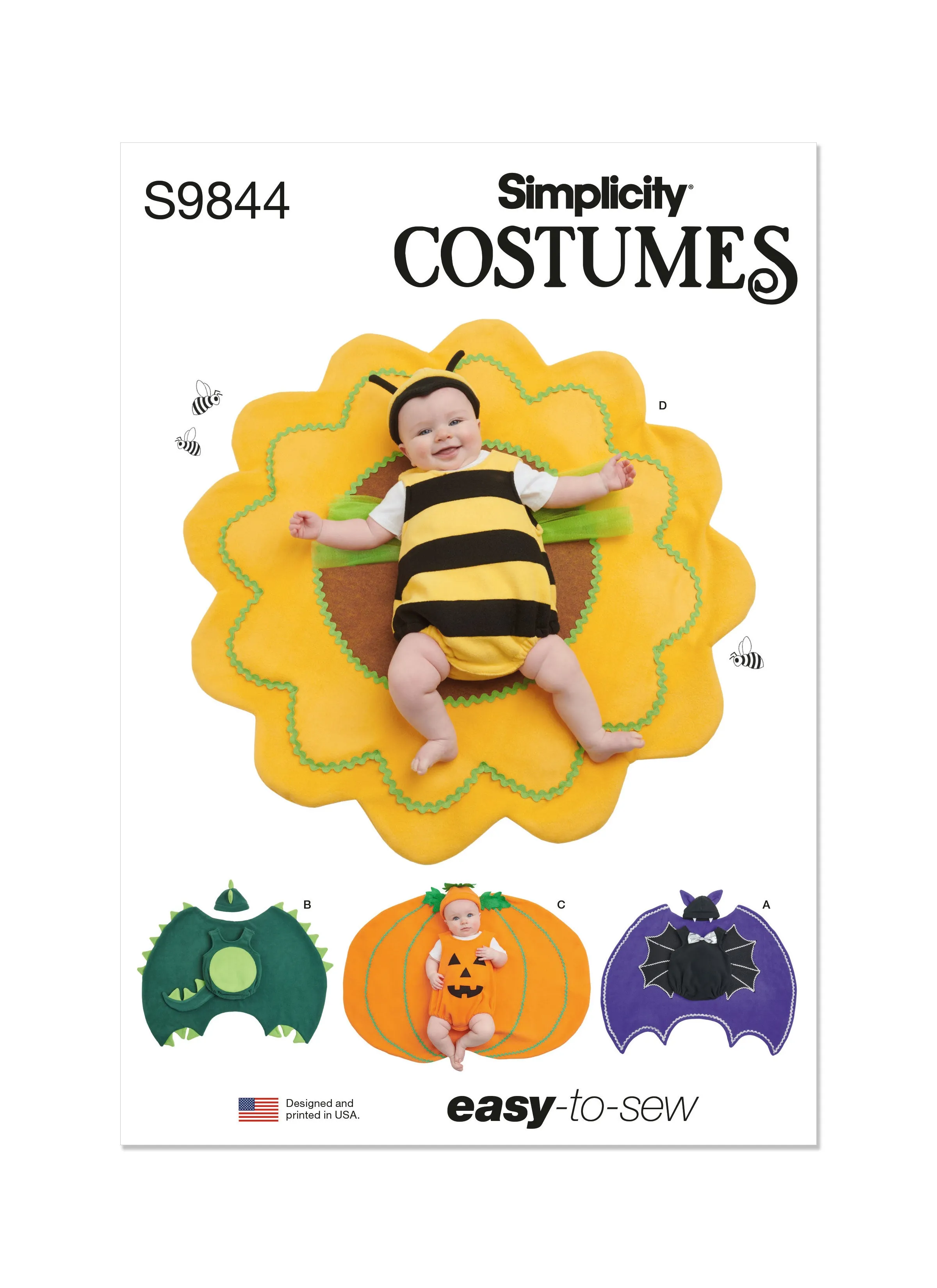 Simplicity sewing pattern 9844 Babies' Costumes
