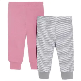 Skip Hop Layette Triangles Pants in Pink (Set of 2)