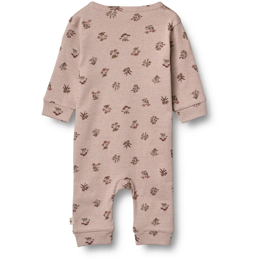 Sleepsuit Nikola - dark powder flowers