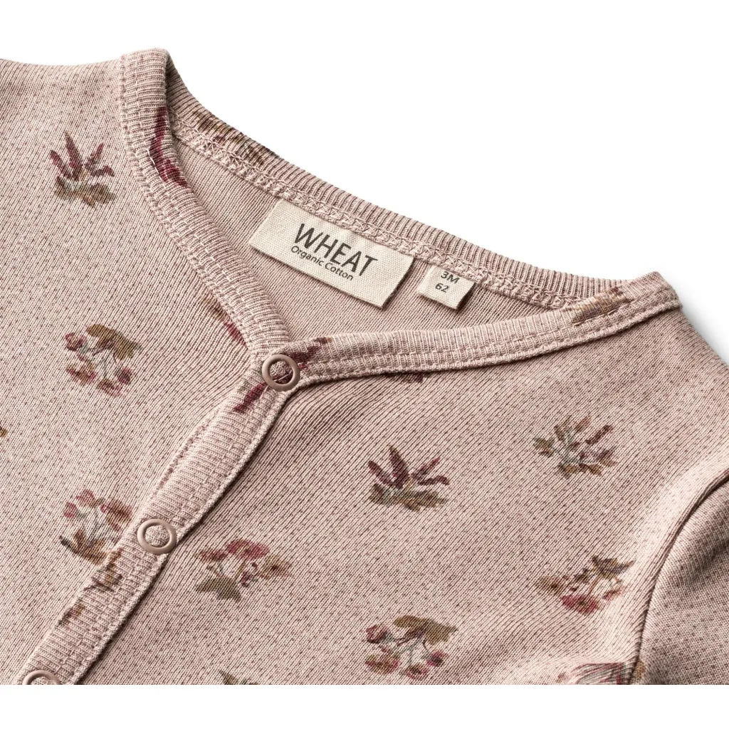 Sleepsuit Nikola - dark powder flowers