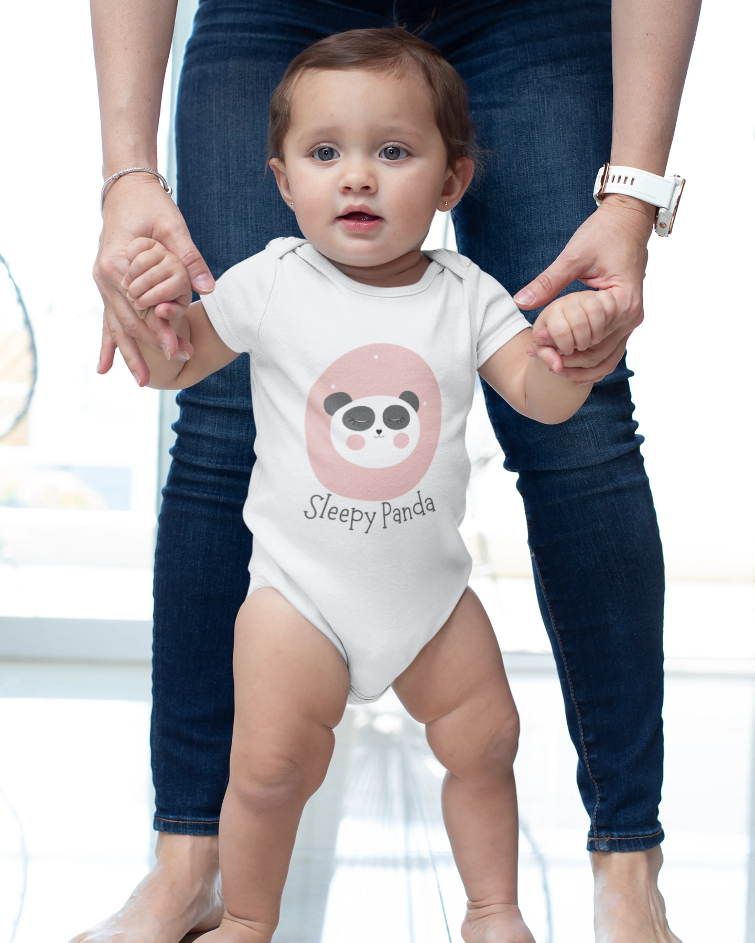 Sleepy Panda - Baby Rompers