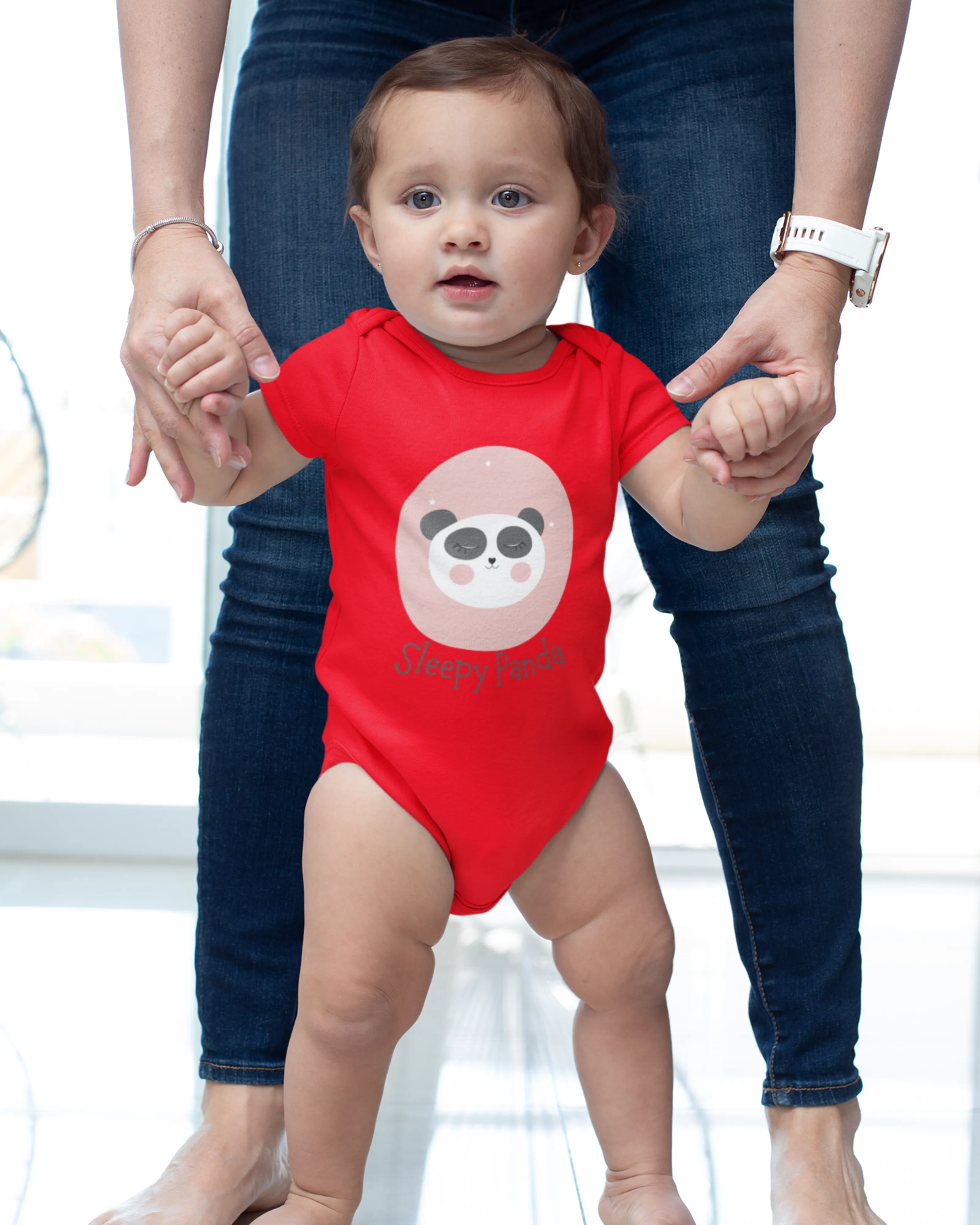 Sleepy Panda - Baby Rompers