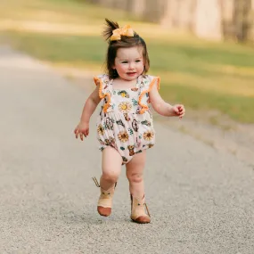 Sunflower Romper Baby (0-18M)