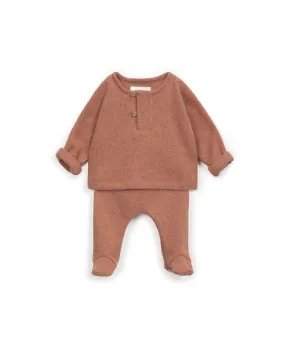 Sweater and Pants Set with Re(Play) yarn - Clay